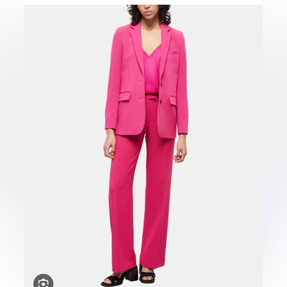 $545 The Kooples Pink single breasted blazer jacket New